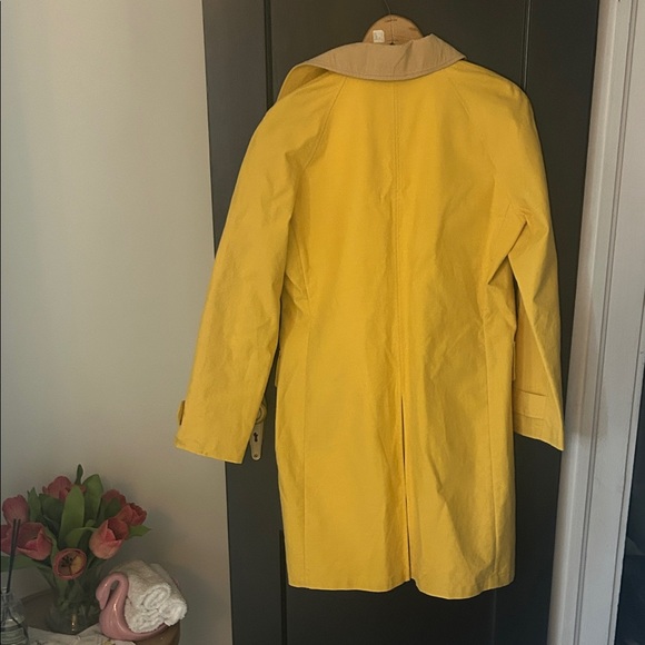 Isaac Mizrahi Yellow Trench Coat - Picture 7 of 9